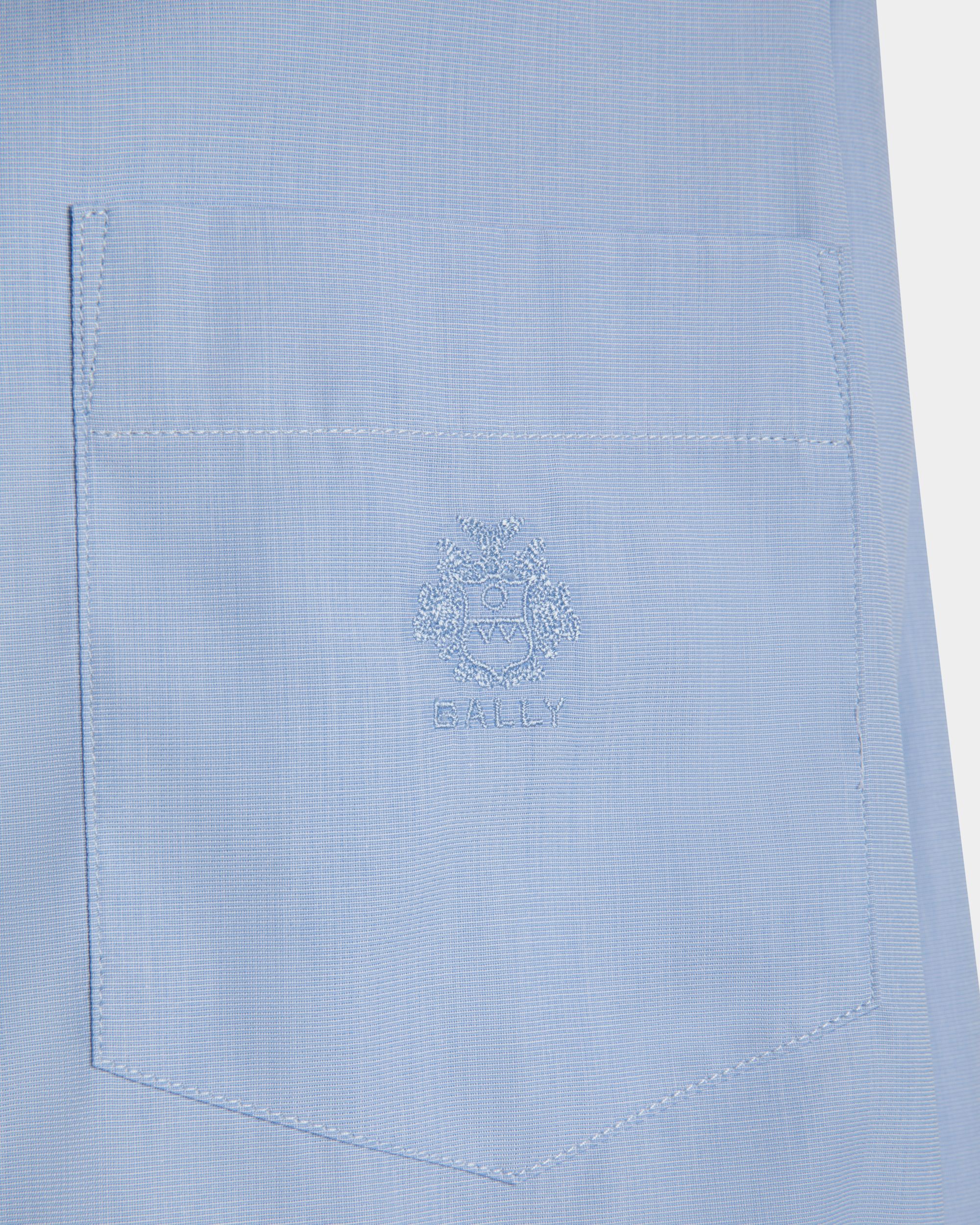Long Sleeve Shirt In Light Blue Cotton - Women's - Bally - 05