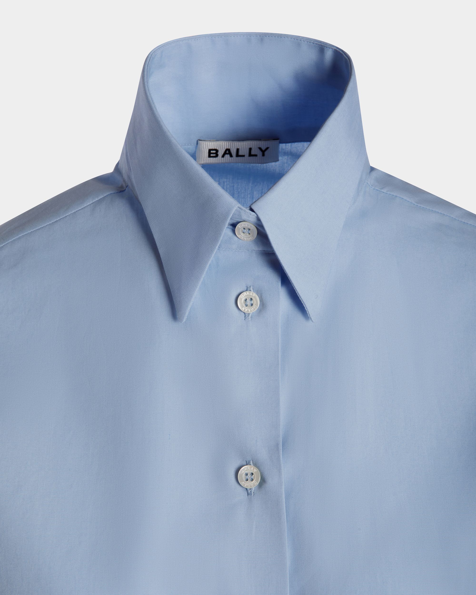 Camisa De Algodón Light Blue - Mujer - Bally - 02