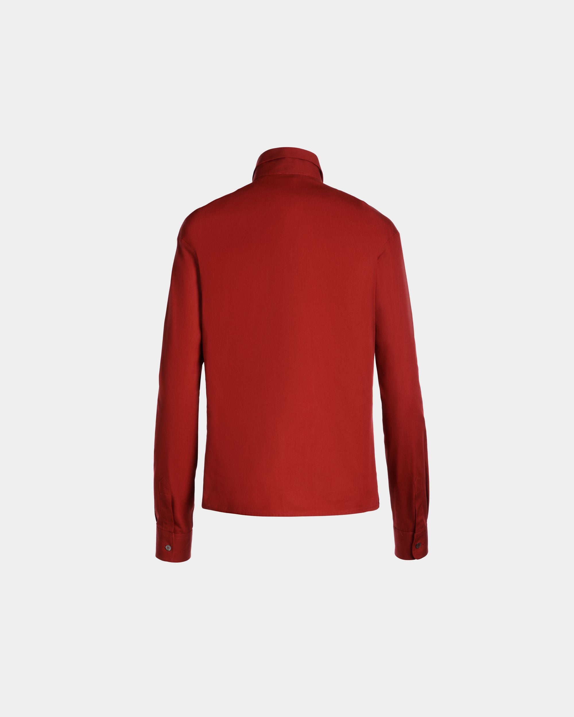 Camisa De Manga Larga De Algodón Heritage Red - Mujer - Bally - 03