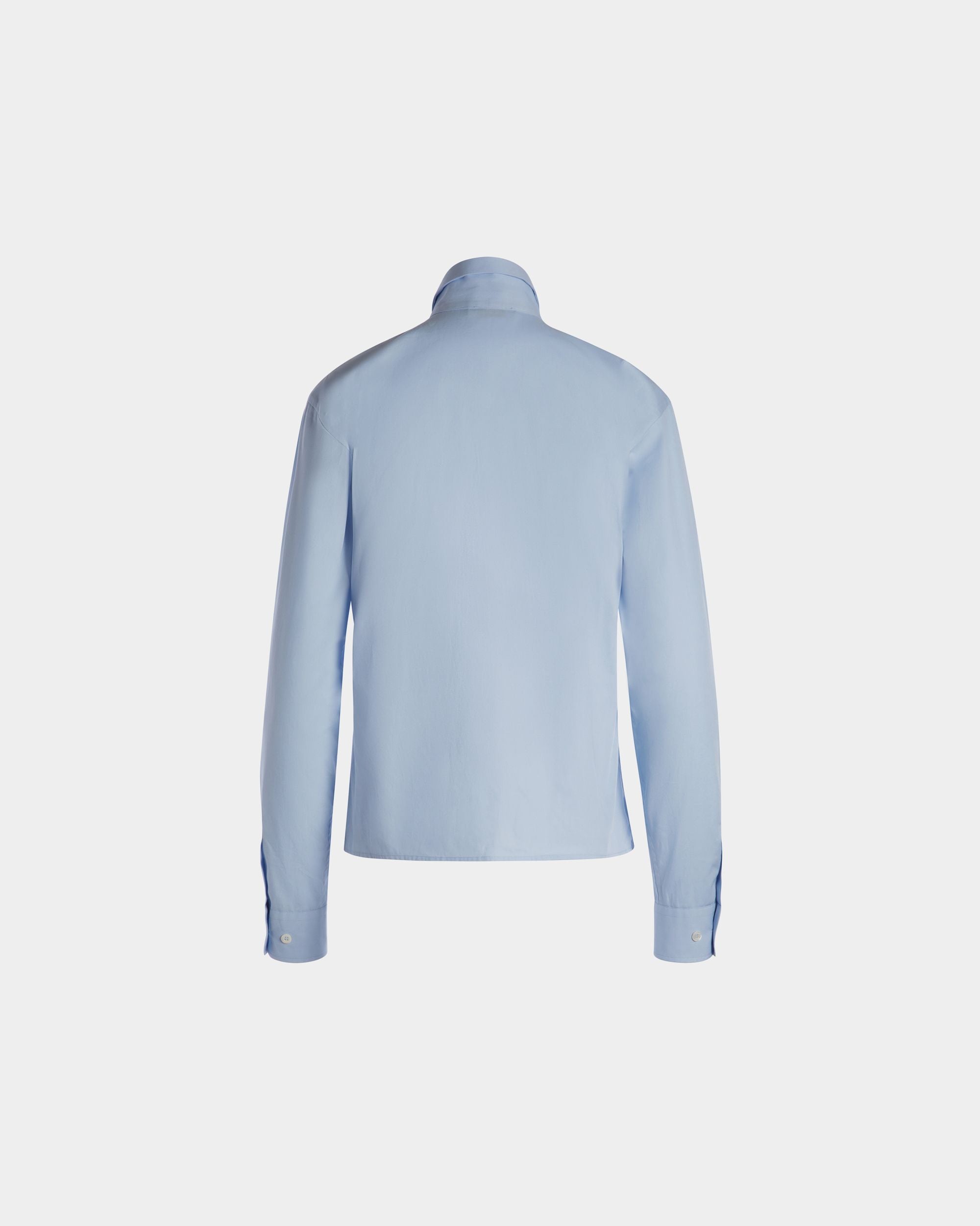 Long Sleeve Shirt In Light Blue Cotton - Women's - Bally - 06
