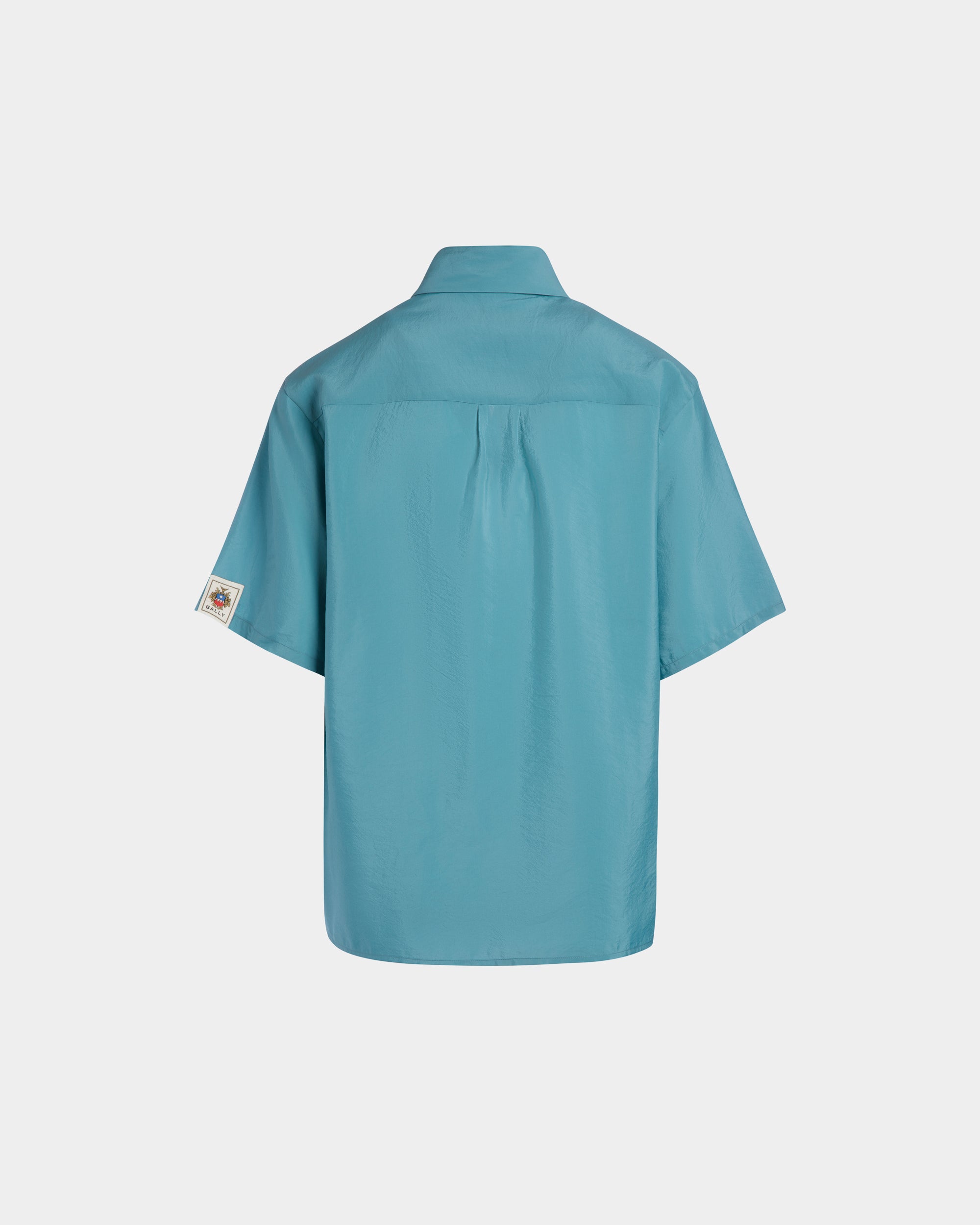 Camisa De Satén Medium Blue - Mujer - Bally - 07