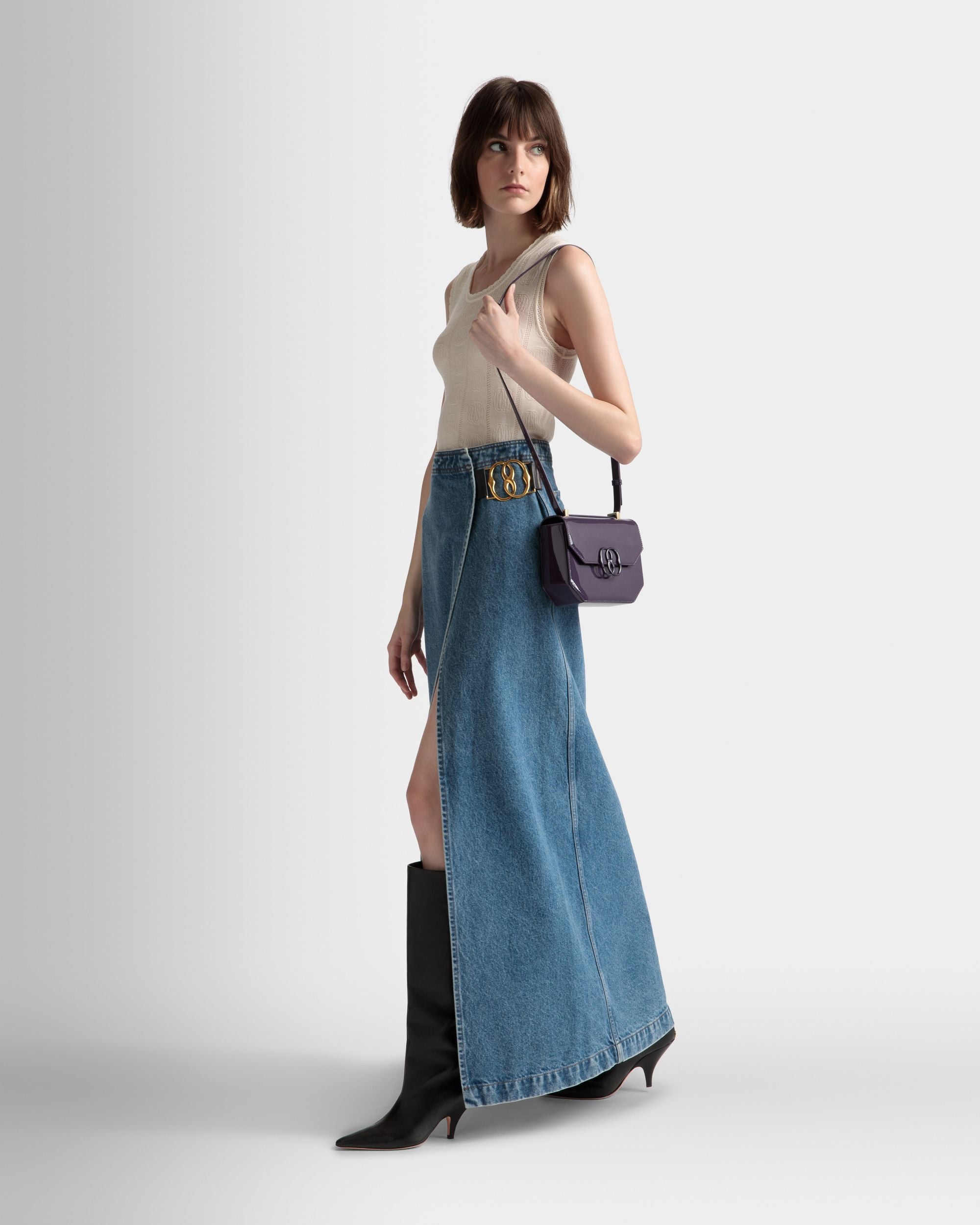 Skirt In Light Blue Denim Skirt - Women's - Bally - 02