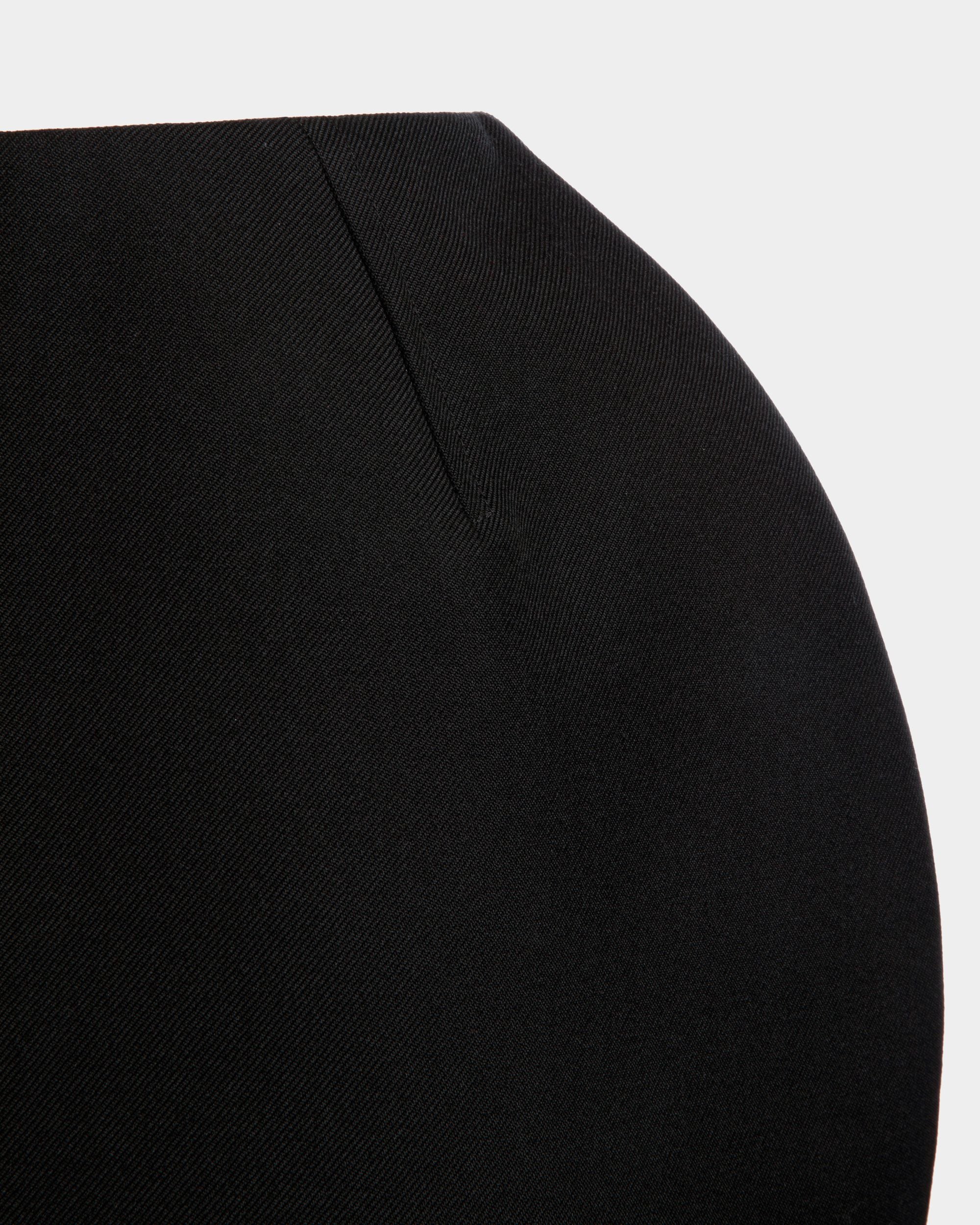 Mini Skirt in Black Wool - Mujer - Bally - 02