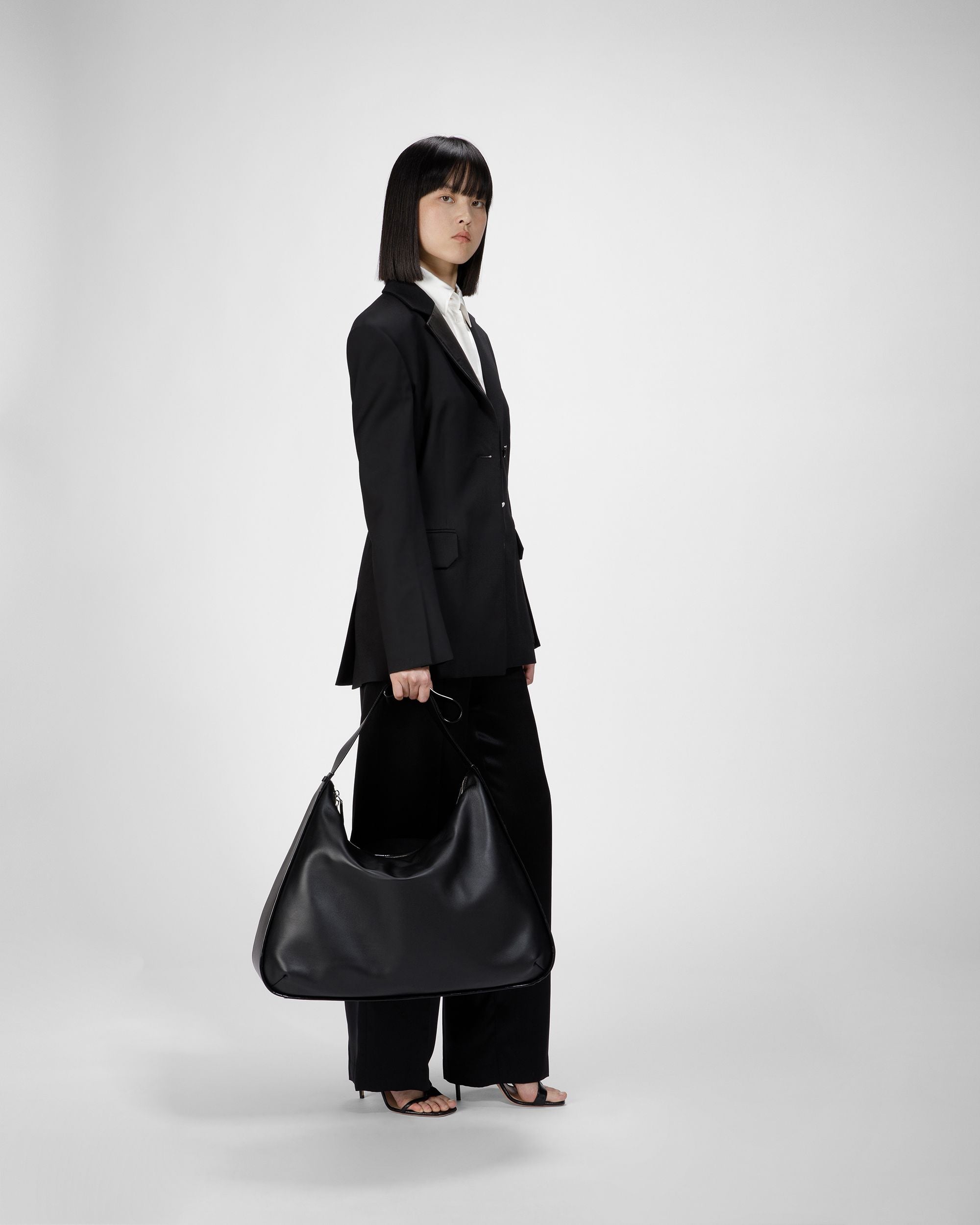 Pantalones De Seda En Negro - Mujer - Bally - 02