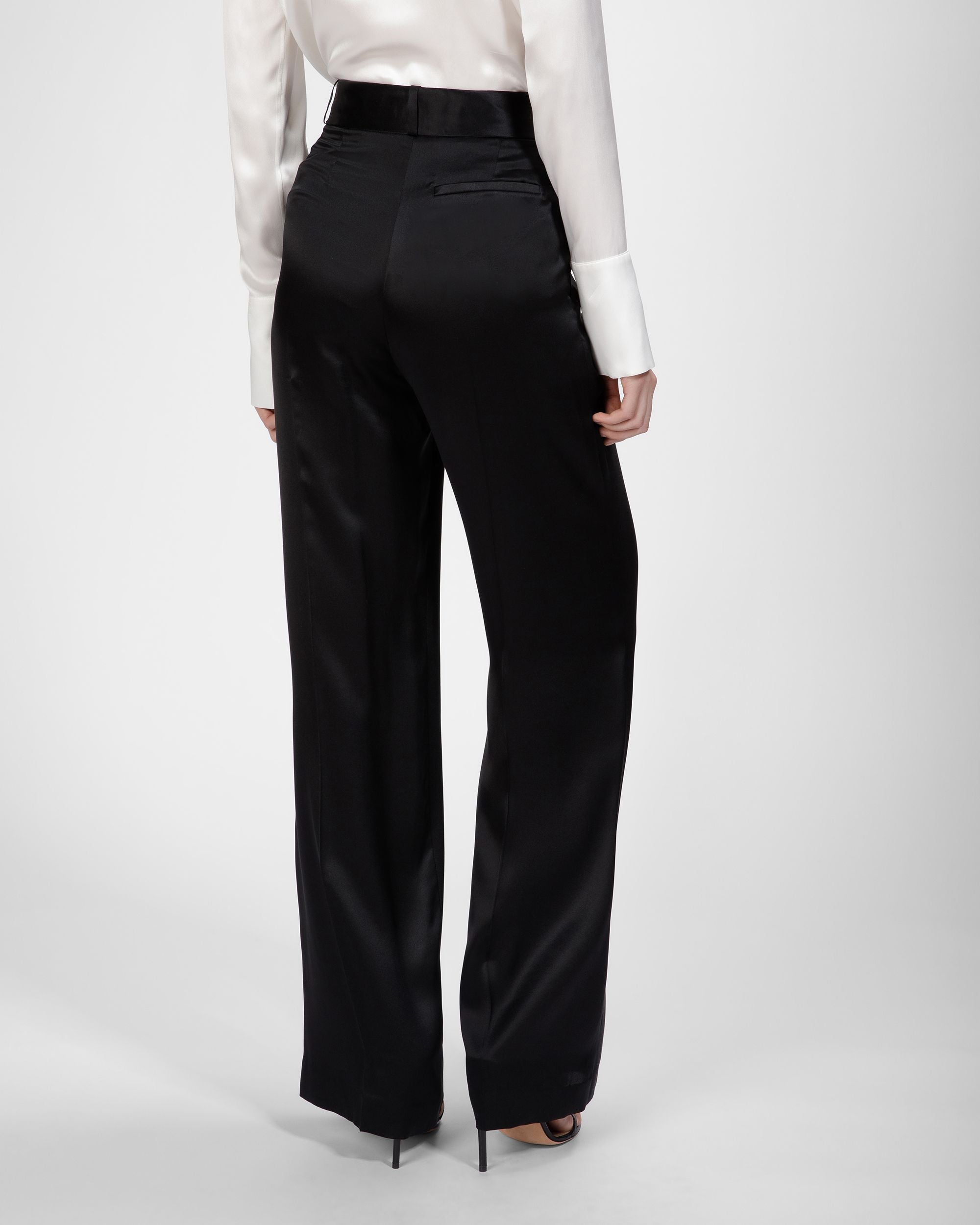 Pantalones De Seda En Negro - Mujer - Bally - 05