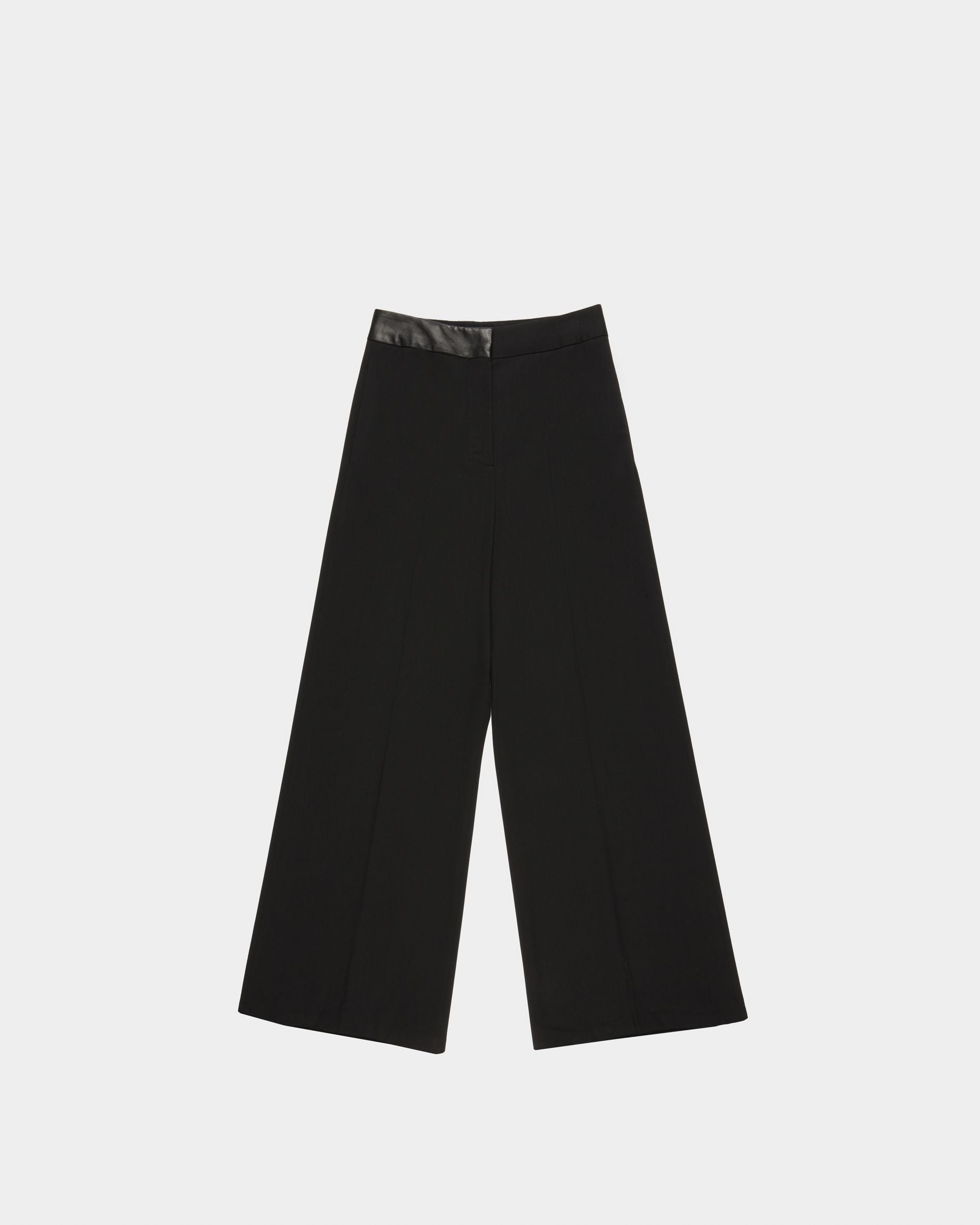 Pantalones Con Cinturilla De Piel - Mujer - Bally - 01