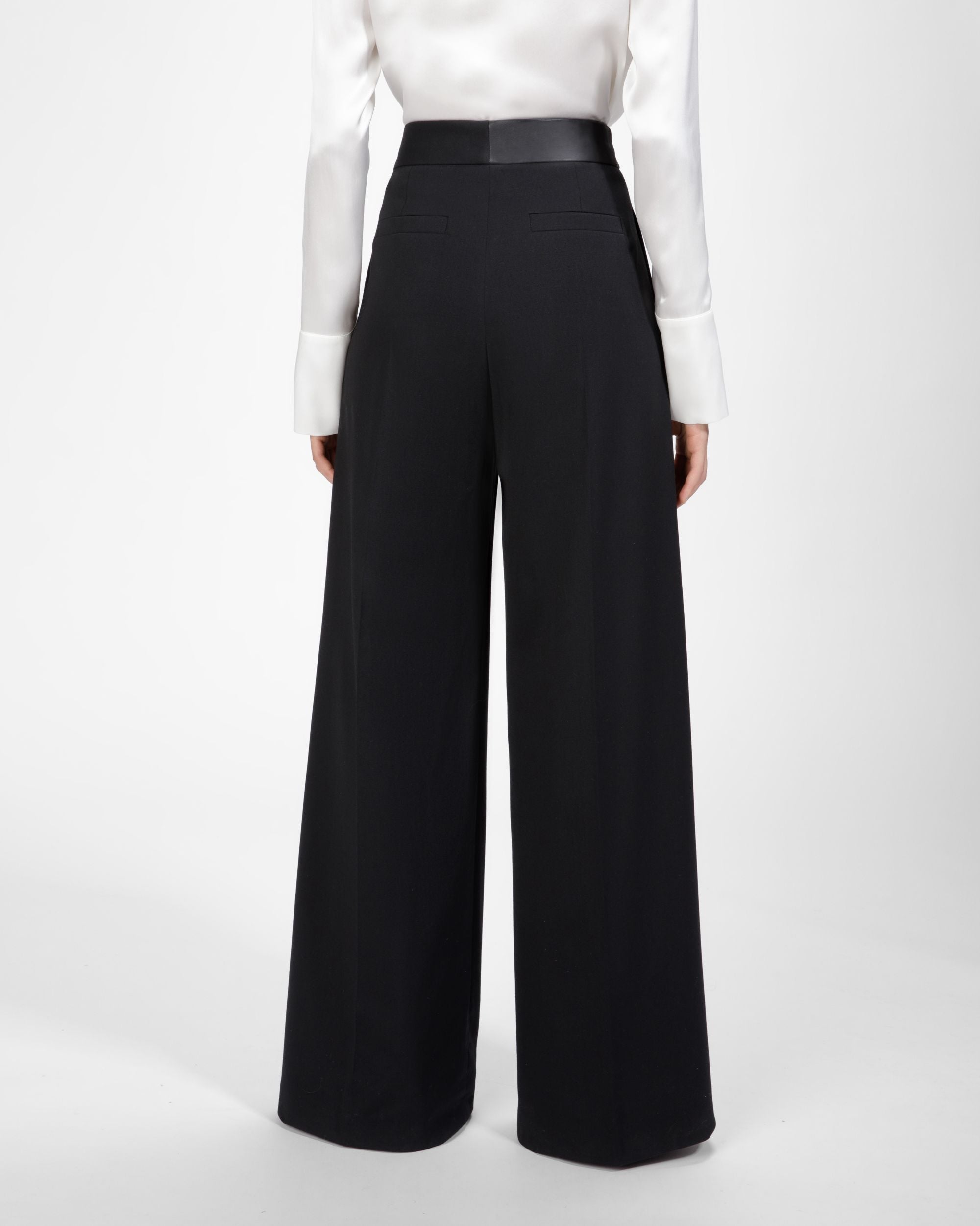 Pantalones Con Cinturilla De Piel - Mujer - Bally - 03