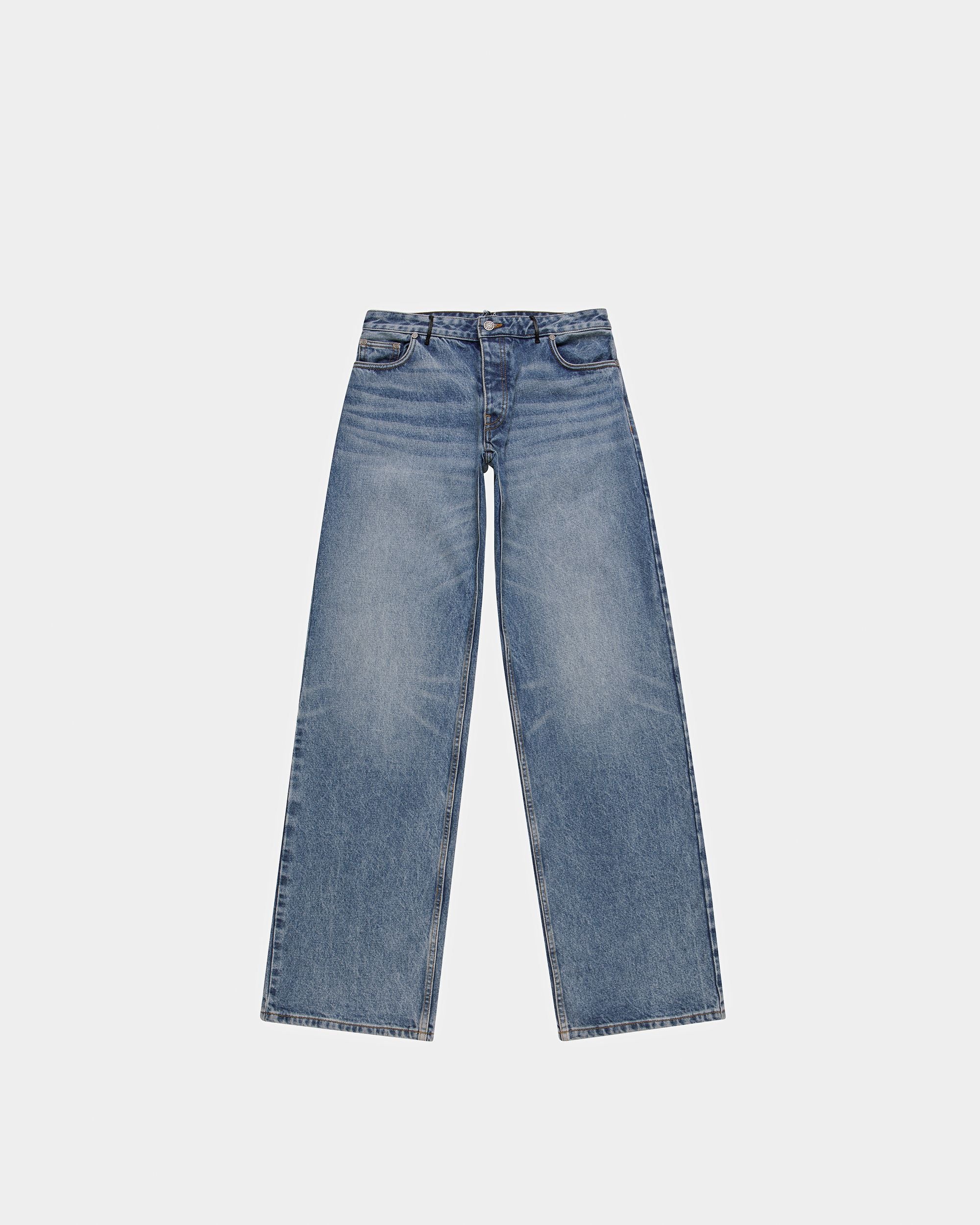 Pantalones Vaqueros Rectos En Añil - Mujer - Bally - 01