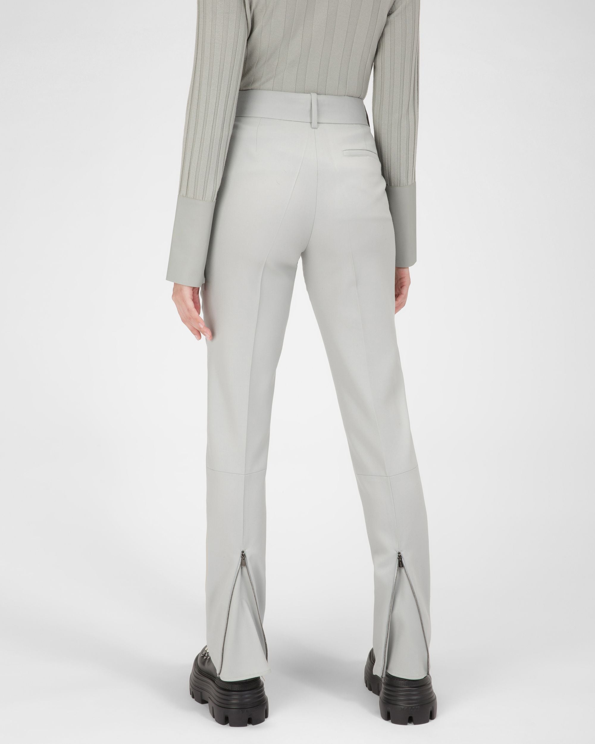 Pantalones Con Bajo Con Cremallera - Mujer - Bally - 03