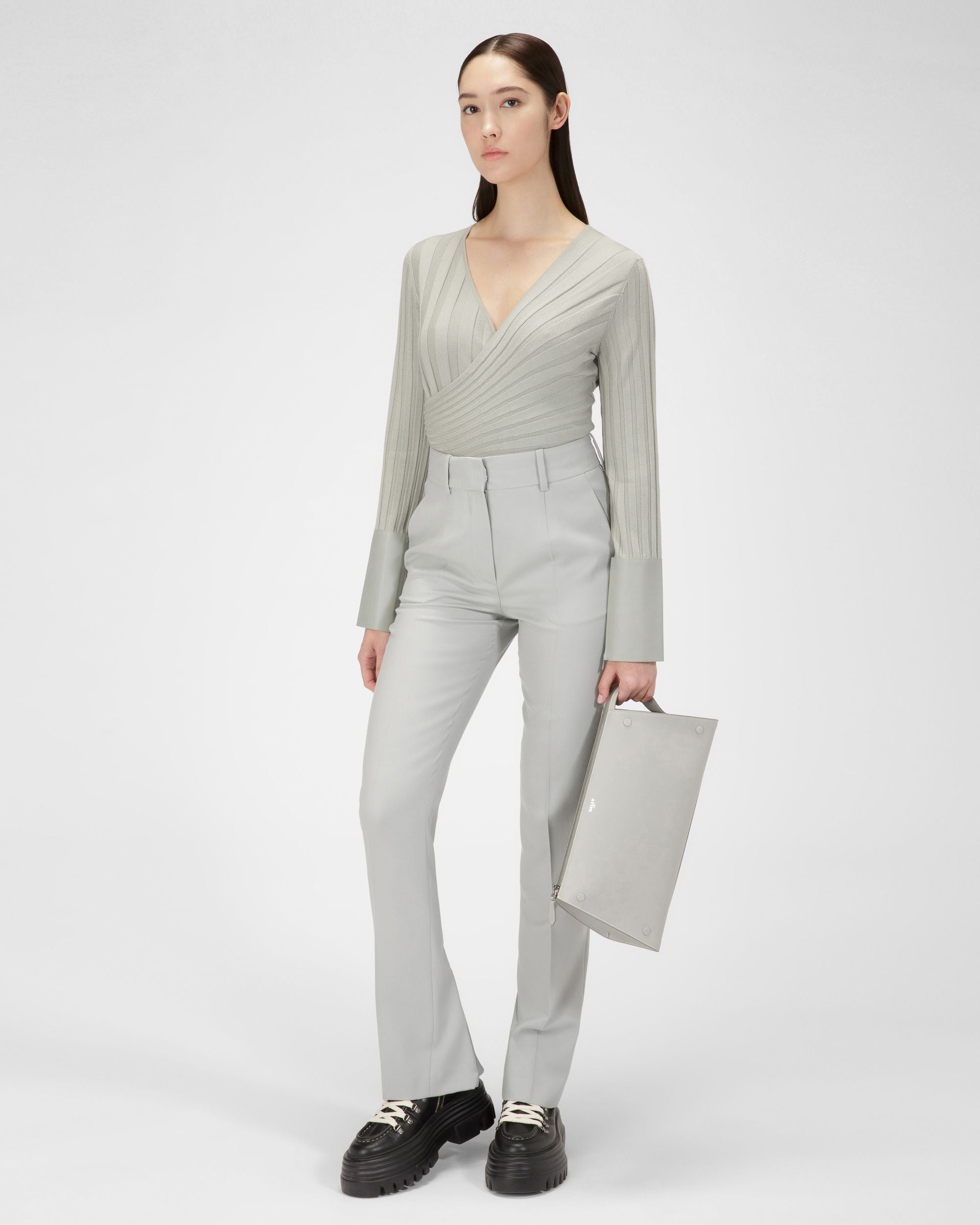 Pantalones Con Bajo Con Cremallera - Mujer - Bally - 05