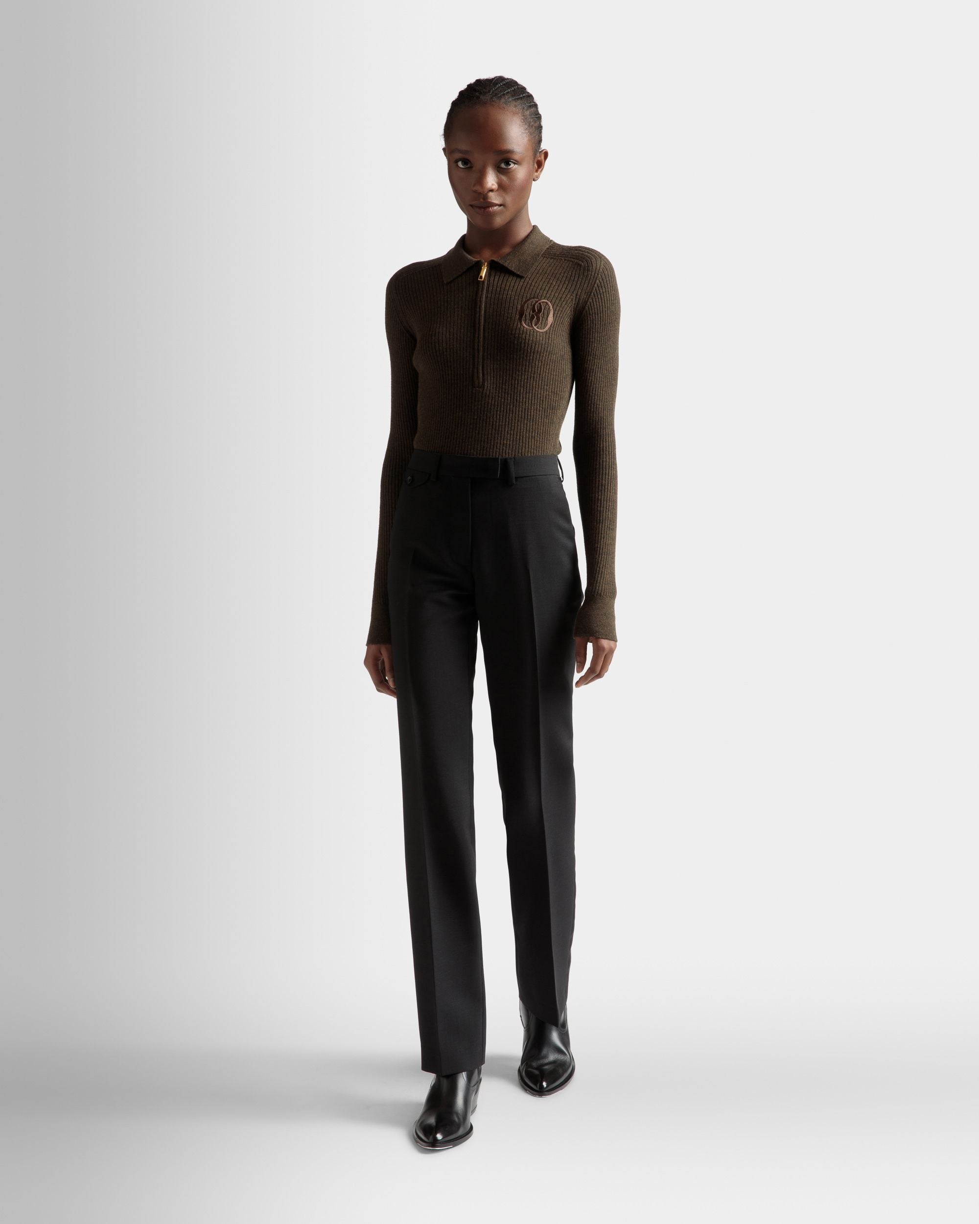Pantalones De Traje De Pernera Recta - Mujer - Bally - 02