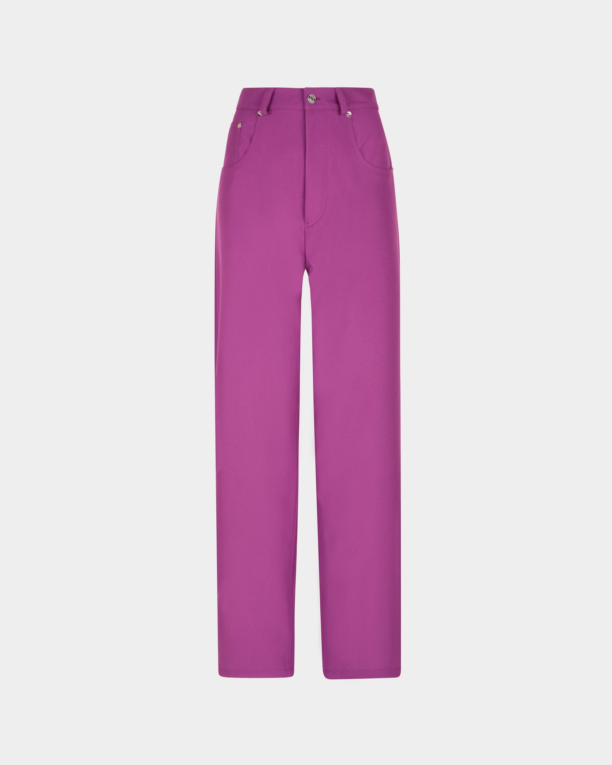 High Waisted Pants In Pink - Women's - Bally - 01