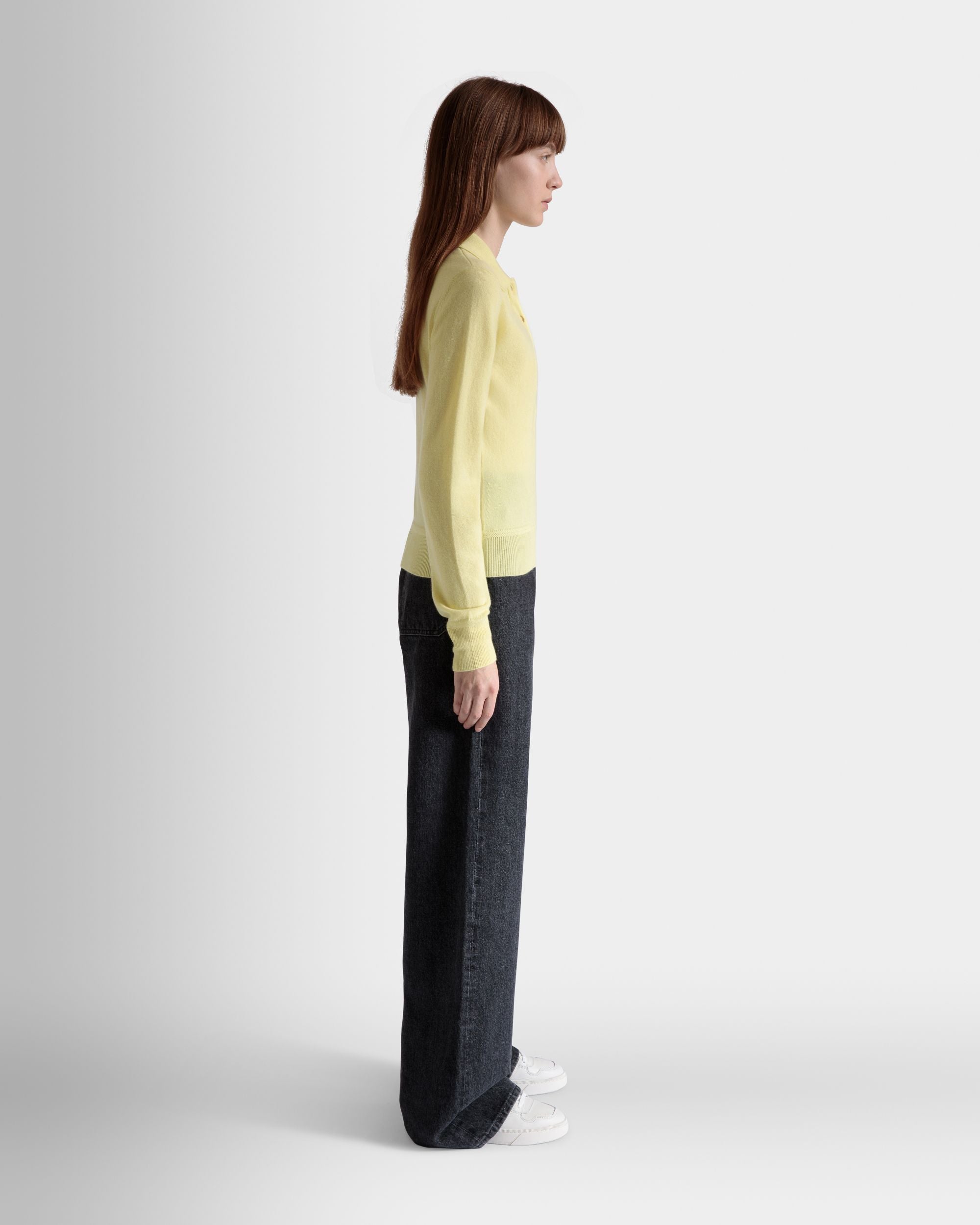 Vaqueros De Pata Ancha De Algodón Gris - Mujer - Bally - 05