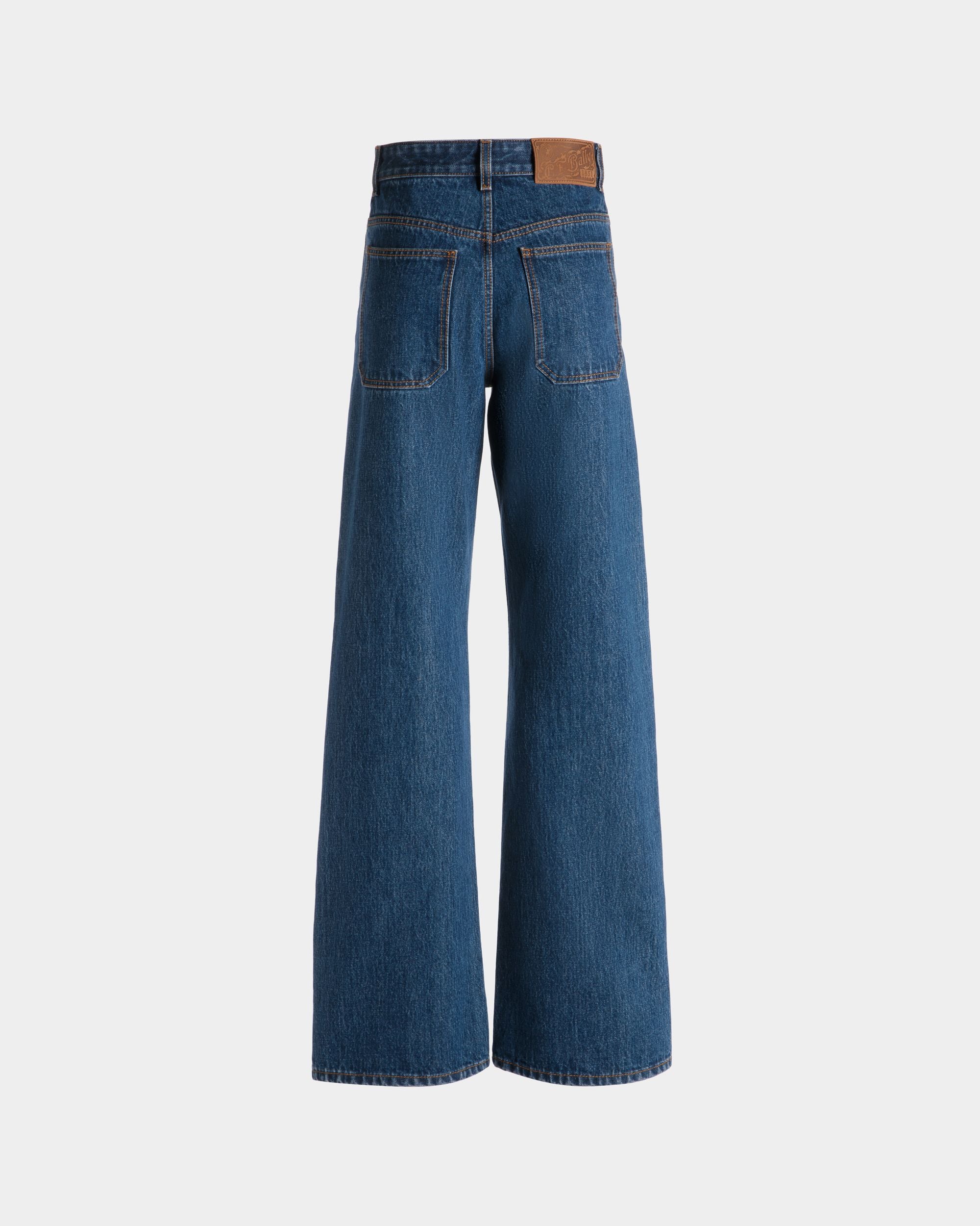 Vaqueros De Pata Ancha De Algodón Medium Blue - Mujer - Bally - 07