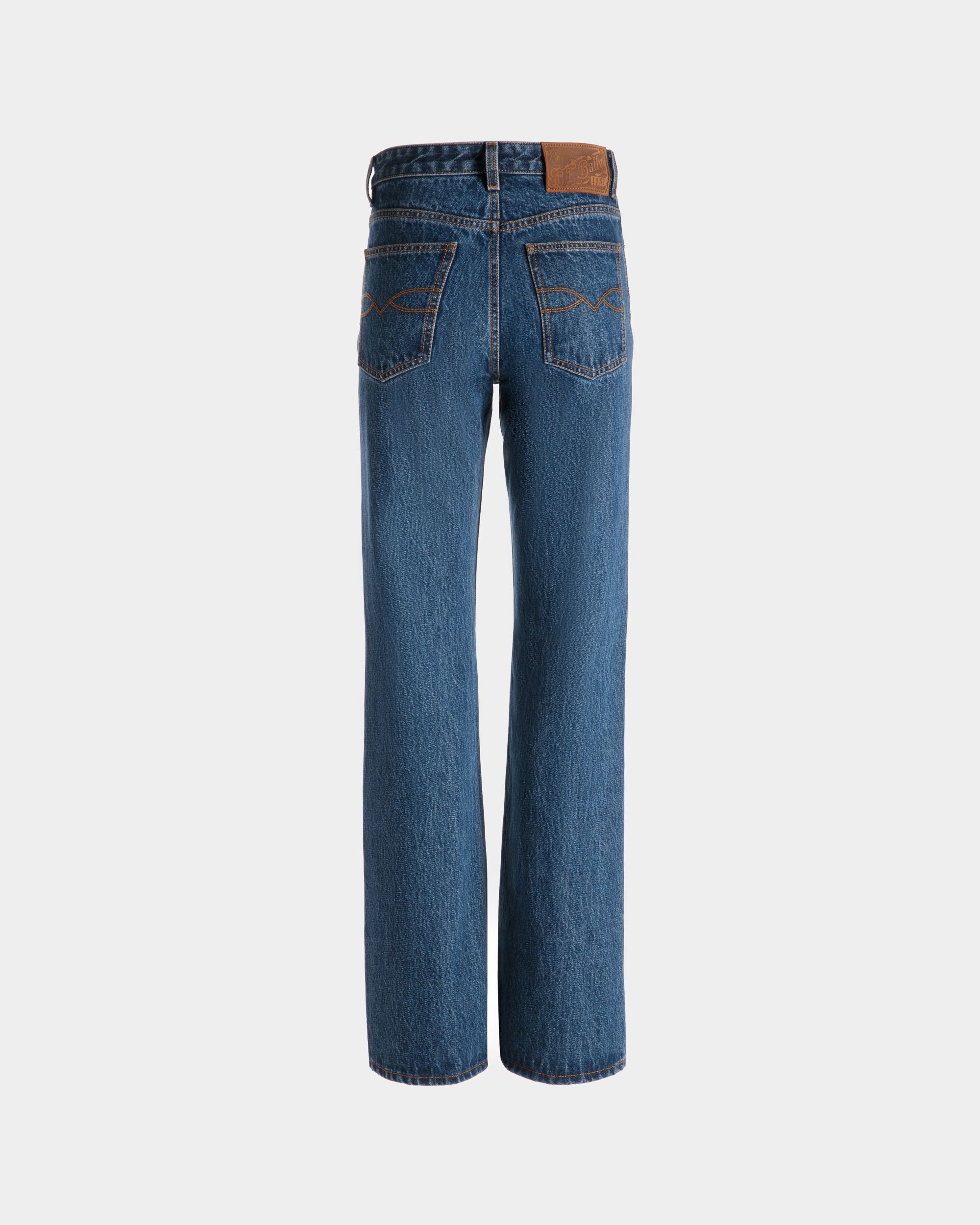 Vaqueros Acampanados De Algodón Medium Blue - Mujer - Bally - 07