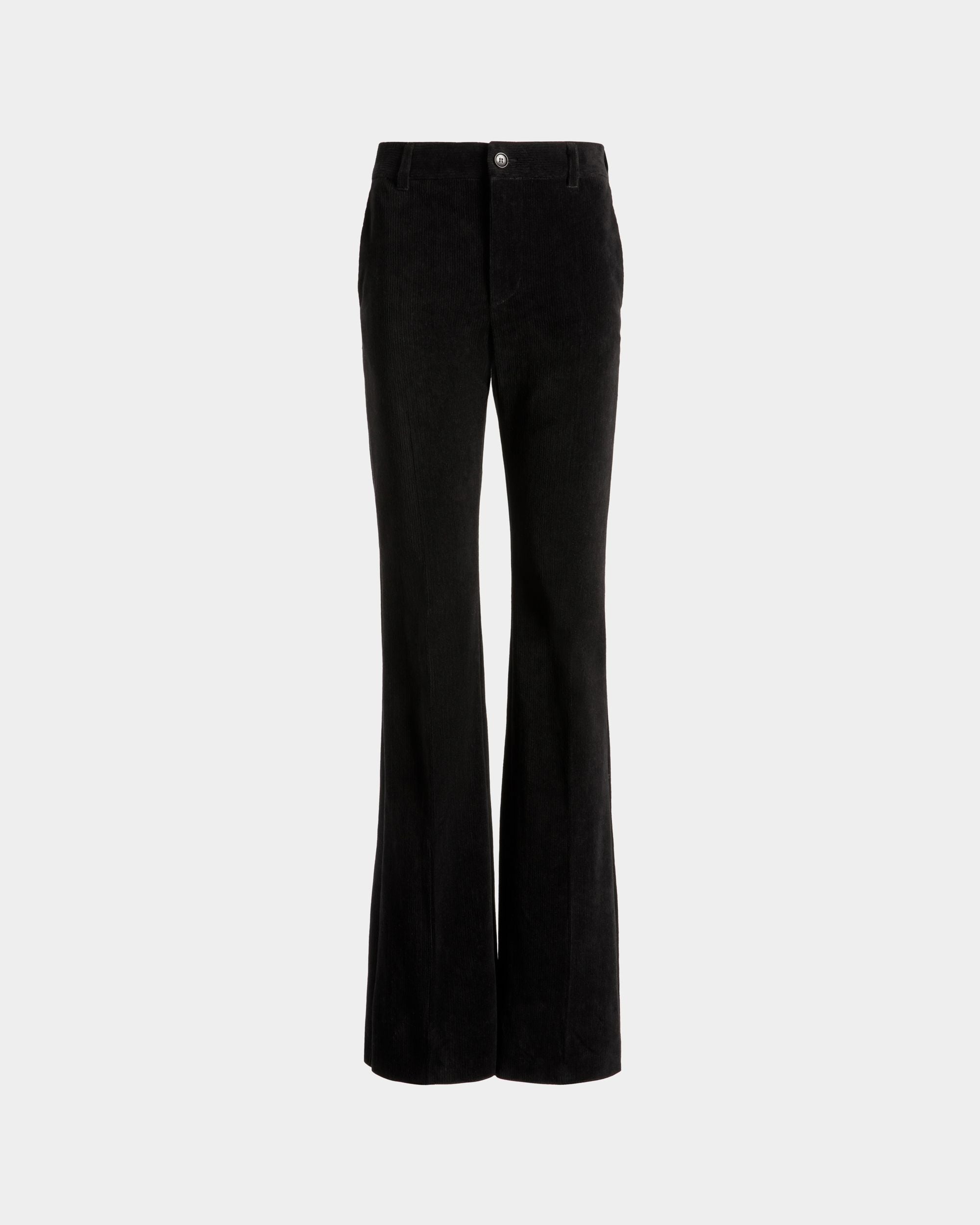 Pantalón Acampanado De Pana Negra - Mujer - Bally - 01